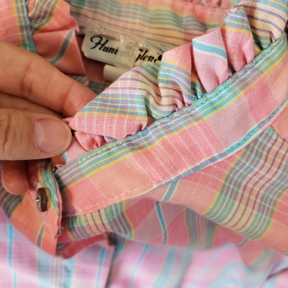 Vintage Hunter's Glen Pink Plaid Top - Picture 4 of 11